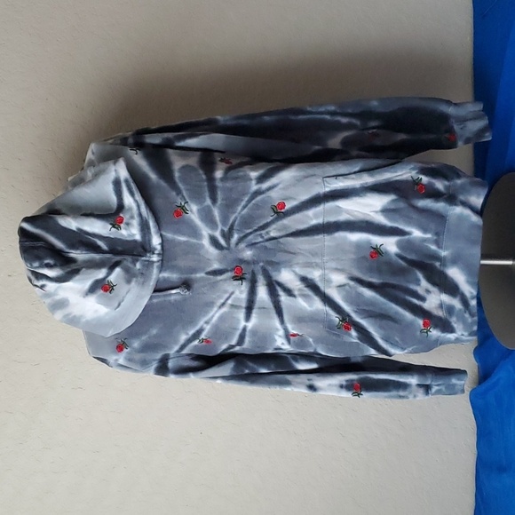 Eighty Eight brand medium tie dyed with roses hoodie men's unisex - Picture 7 of 10